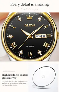 Olevs 5563 Wholesale Factory Custom Fashion Wrist Luxury Cheap Prices Low MOQ Clock For LoverBrand Hand Women's Quartz Watches