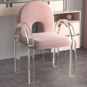 <span class=keywords><strong>Chaise</strong></span> <span class=keywords><strong>pliable</strong></span> transparente en acrylique moderne avec coussin pour salle à manger, hôtel et <span class=keywords><strong>bar</strong></span> à domicile, location de meubles transparents, tabouret - Product Image 3
