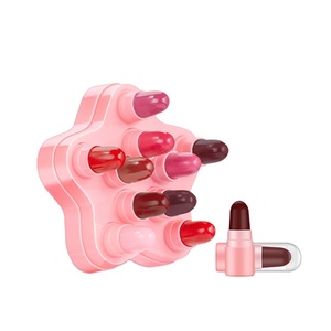 SFR01A Vegan Organique nude mat cosmétique rouge à lèvres ensemble <span class=keywords><strong>pas</strong></span> <span class=keywords><strong>cher</strong></span> coréen étanche <span class=keywords><strong>maquillage</strong></span> 10 pcs <span class=keywords><strong>bio</strong></span> mini rouge à lèvres <span class=keywords><strong>coffret</strong></span> cadeau - Product Image 1