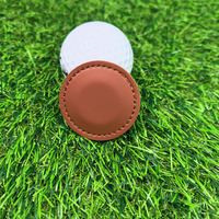 Marqueur de ligne de golf en cuir PU, portable, léger, pour l'alignement des balles, accessoire d'entraînement de golf pour l'extérieur, vente chaude