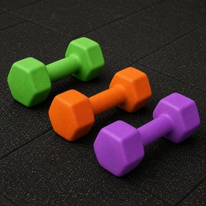 Ensemble d'haltères hexagonales en néoprène de haute qualité, de 0,5 kg à 10 kg, en fonte, pour la musculation féminine - Product Image 4