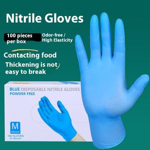 Одноразовые нитриловые перчатки средней толщины - Product Image 5