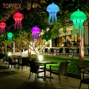 TOPREX New Bright Christmas Holiday Lights 3D Acrylic Jellyfish Mold Craft Lighting Wedding Home Store Hotel Hanging Decoration