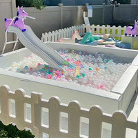 Équipement de jeu souple pour enfants, fosse à balles et maison gonflable pour terrains de jeux scolaires