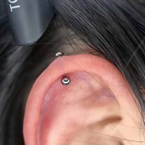 G23 Titanium <span class=keywords><strong>Labret</strong></span> Interne Draad M 0.9Mm 2.5Mm Kleine Basispaal 16G <span class=keywords><strong>18G</strong></span> Oorstud Body Piercing Sieraden T-Vorm Accessoires - Product Image 4