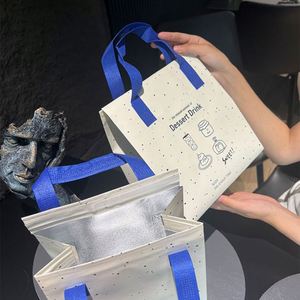 Sacs de livraison isothermes personnalisés imperméables, sacs fourre-tout non tissés pour plats à emporter, sacs isothermes en aluminium pour aliments et repas avec logo - Product Image 2