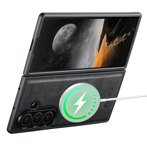 Funda Protectora para Teléfono con Carga Inalámbrica Magnética de Cuero Sintético con Sensación Esmerilada SUTENI para <span class=keywords><strong>Samsung</strong></span> <span class=keywords><strong>Galaxy</strong></span> Z Fold 7 6 - Product Image 4