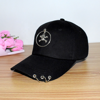 Harga Murah Grosir Personalized Cincin Rantai Hoop Hip Hop Topi Matahari Golf Olahraga Luar Ruangan Topi Bisbol Snapback