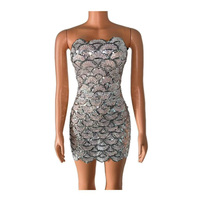 Yulin Heavy Industry Pailletten-Camisole Eng Anliegender Sexy Hüftumschmeichelnder Kurzer Rock Abendgarderobe Roter Teppich Laufsteg Nachtclub Auftrittskleidung