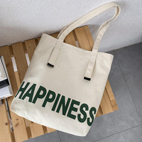 Tas Belanja Promosi Kanvas Ramah Lingkungan Desain Personal dengan Pegangan dan Kantong, Dapat Digunakan Kembali, Kemasan Kustom untuk Supermarket