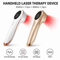 16-Dioden Kaltlaser-Therapiegerät für Tierwundheilung 808nm Nahinfrarot Veterinär-Rotlichtlaser-Ausrüstung