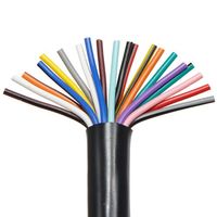 Cable de Control Multifilar RVVP Blindado de 2, 3, 4, 5 y 6 Núcleos, Cable de Señal de Cobre Estañado, Línea de Alimentación Flexible