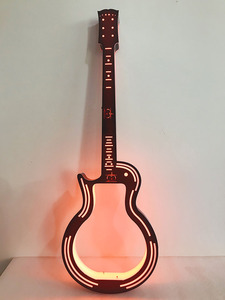맞춤형 로고 기타 모양 <span class=keywords><strong>LED</strong></span> 병 프리젠터 충전식 조명 샴페인 와인 디스플레이 스탠드 (나이트클럽 바 파티용) - Product Image 4