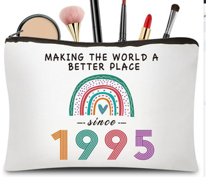 Bolsa <span class=keywords><strong>de</strong></span> Maquillaje Personalizable con Logotipo Sublimado, Bolsa Cosmética Reutilizable, Venta <span class=keywords><strong>al</strong></span> Por Mayor, Bolsa con Cierre Personalizada - Product Image 2