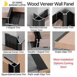 Panneau mural de décoration intérieure luxueux insonorisant en fibre de bois de bambou, design grain de bois, installation rapide - Product Image 4