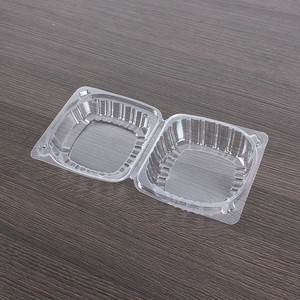 透明クラムシェルヒンジ付きプラスチック製収納ボックスヒンジ付きふた付きバーガーボックス - Product Image 6