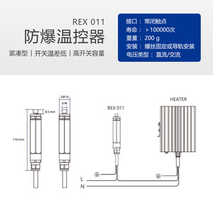 NOXT Noscott REX011 Customized Industrial Mining Rail-Mounted Explosion-Proof Thermostat IP65 Mechanical Temperature Controller - Product Image 3