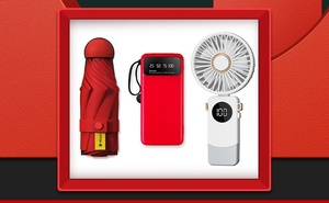 Souvenirs de mariage d'été spéciaux <span class=keywords><strong>Promo</strong></span> Cadeau Tasse <span class=keywords><strong>Capsule</strong></span> Parapluie Ventilateur Pliable Cadeau Ensemble pour les invités - Product Image 3
