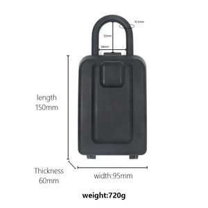 Hộp khóa bàn phím thời tiết bằng nhôm bền 9109 để lưu trữ chìa khóa dự phòng an toàn, chống chịu thời tiết và Chống giả mạo cho an toàn - Product Image 6