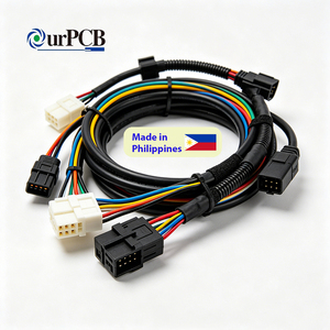 Arnés de Cables Ethernet Industrial de Alta Resistencia Personalizado, Arnés de Cables con Conector RJ45 M12 para Sistemas de Redes - Product Image 1