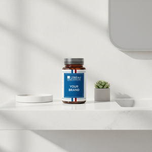 Capsules de collagène marin, acide hyaluronique, vitamines C et E, 60 capsules dans un boîtier pour adultes - Product Image 1