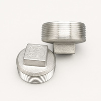 Bouchon de tuyau à tête carrée fileté mâle SUS304/316L/201, raccords filetés externes pour l'étanchéité des tuyaux, OEM