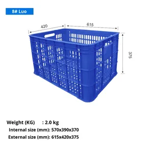 <span class=keywords><strong>Panier</strong></span> <span class=keywords><strong>de</strong></span> manutention en plastique haute résistance pour la cueillette et la <span class=keywords><strong>livraison</strong></span> <span class=keywords><strong>de</strong></span> <span class=keywords><strong>fruits</strong></span> et légumes en supermarché avec poignées en fer - Product Image 1