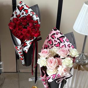 Leopard Print Flower Wrapping <strong>Paper</strong> for Valentine's Day Waterproof Flower Wrapping <strong>Paper</strong> for Bouquets and Flower Shops - Product Image 1