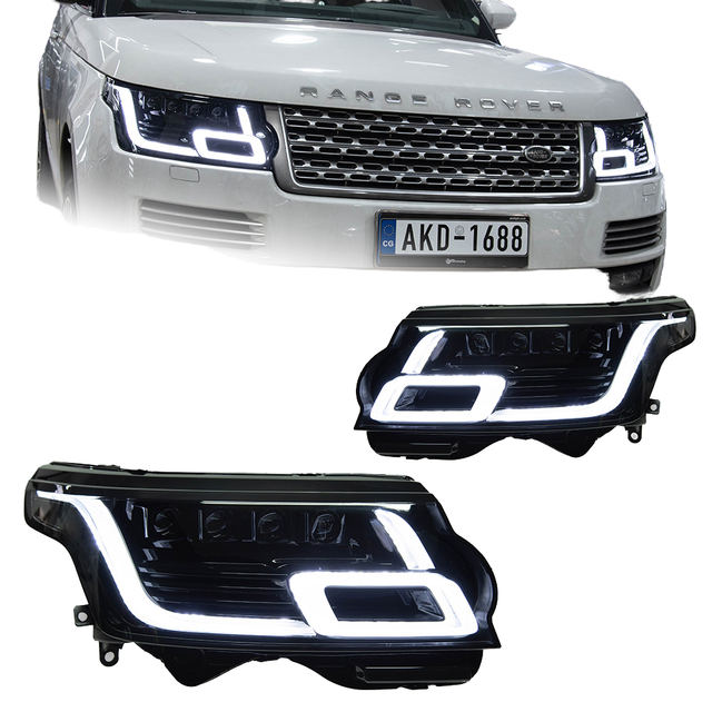 Headlight Assemblies for 2013-2017 for Models 12V 6000K LED Matrix Lens with Streaming Light Effect