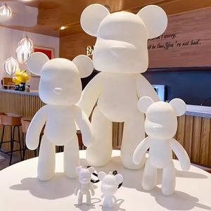 Toptan vinil ayı şekil DIY Graffiti heykeli sıvı ayı kiti sevimli beyaz sıvı ayı modeli boyama oyuncaklar çocuklar ve yetişkinler için - Product Image 1