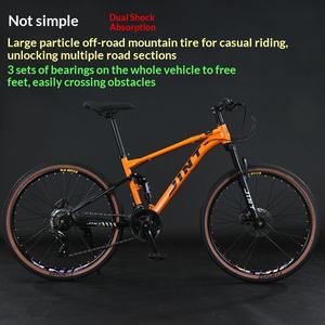 Bicicletta da Montagna Downhill Marca JINT, Sospensione Doppia per Adulti, Telaio in Acciaio al Carbonio, Ruote da 26 Pollici, Vendita all'Ingrosso - Product Image 5