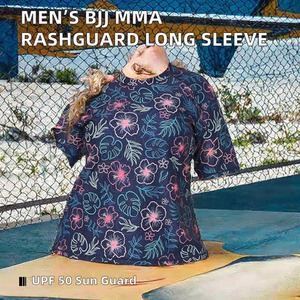 เสื้อรัดรูปแขนสั้นสำหรับผู้หญิง BJJ MMA ป้องกันรังสียูวี UPF50+ ผ้าสแปนเด็กซ์ ป้องกันการฉีกขาด สำหรับการฝึกซ้อมแบบ No-Gi Grappling และ Sparring - Product Image 2