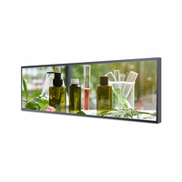 Bar şeklinde reklam ekranı raf bilgisi ekran rayı Transit LCD ekran