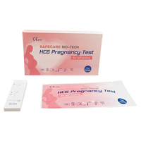 Kit de Bandelettes de Test Urinaire Rapide HCG Manuel à Étape Unique pour Diagnostic de Grossesse, Dispositif Médical Domestique pour Analyse Pathologique