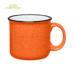 2025 2026 nuevo 12oz/15oz esmalte de cerámica personalizado parece tazas de cerámica Camping Campfire sublimación gres café/tazas de cerveza - Product Image 6