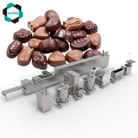 Ligne de production automatique de chocolat et de noix GUSU avec déposeur et machine de formage – Machine de confiserie à haut rendement
