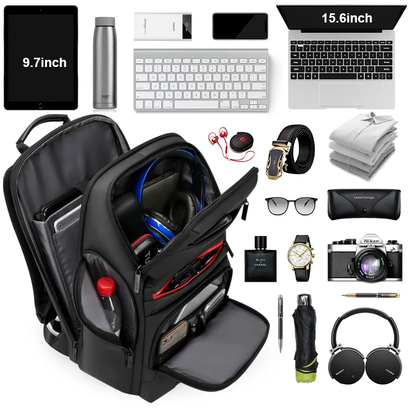 FENRUIEN Fashion Business Large Capacity Laptop Backpack Men Multi Function USB Charging Travel Backpack School Bag for Teenager