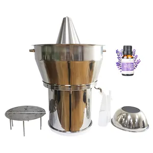 Stainless steel flower oil extraction equipment lemongrass/rose home use essential oil distiller