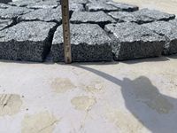 Dalles de pavés en granit gris de Chine, durables, écologiques, industrielles, à cinq côtés fendus, en quart de cercle, pour allées extérieures et jardins