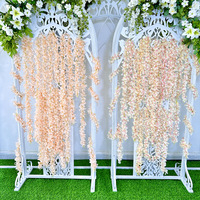 Guirlande artificielle en soie effet neige pour plafond de salle de mariage, décoration de couloir et allée de salon, directement de l'usine