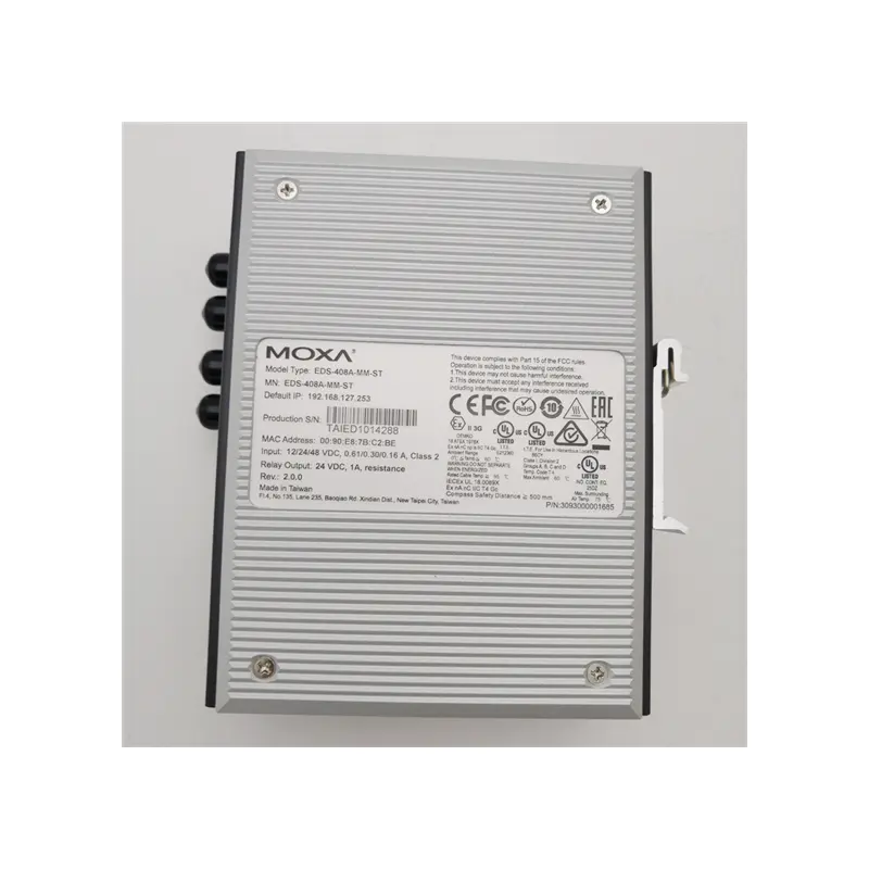 Moxa EDS-408A-MM-STエントリレベルマネージドイーサネットスイッチ、6つの10/100baset (x) ポート