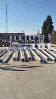 Lampadaire public commercial à induction 100W IP65 étanche, éclairage LED solaire DC pour routes et jardins