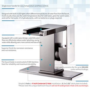 Sang trọng hiện đại dẫn phòng tắm vòi Vanity bồn rửa vòi với nước vòi rửa lưu vực vòi gốm van lõi Brass <span class=keywords><strong>tap</strong></span> - Product Image 4