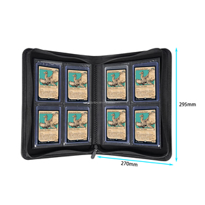 Tùy chỉnh chất lượng cao xách tay nhựa DIY 4 Pocket toloader chất kết dính không thấm nước kinh doanh thẻ bóng chày Album 3x4 Top loader - Product Image 2