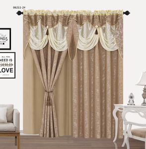 Rideaux en Jacquard vintage à ombrage, style <span class=keywords><strong>château</strong></span>, 84 pouces, pour salon, de luxe - Product Image 4