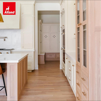 Armoires de cuisine contemporaines Allandcabinet de style Shaker, à deux tons, peintes en crème beige, en bois naturel d'érable, pour l'Australie