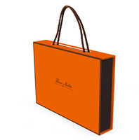 Caja de Regalo Plegable Magnética Personalizada con Bolsa, Hecha con Materiales Reciclados Ecológicos, con Recubrimiento UV, Carpetas Portátiles