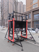 Nouvelle plateforme élévatrice murale électrique compacte JUNCHI pour la construction, avec moteur et chaîne de levage métallique 12 mm