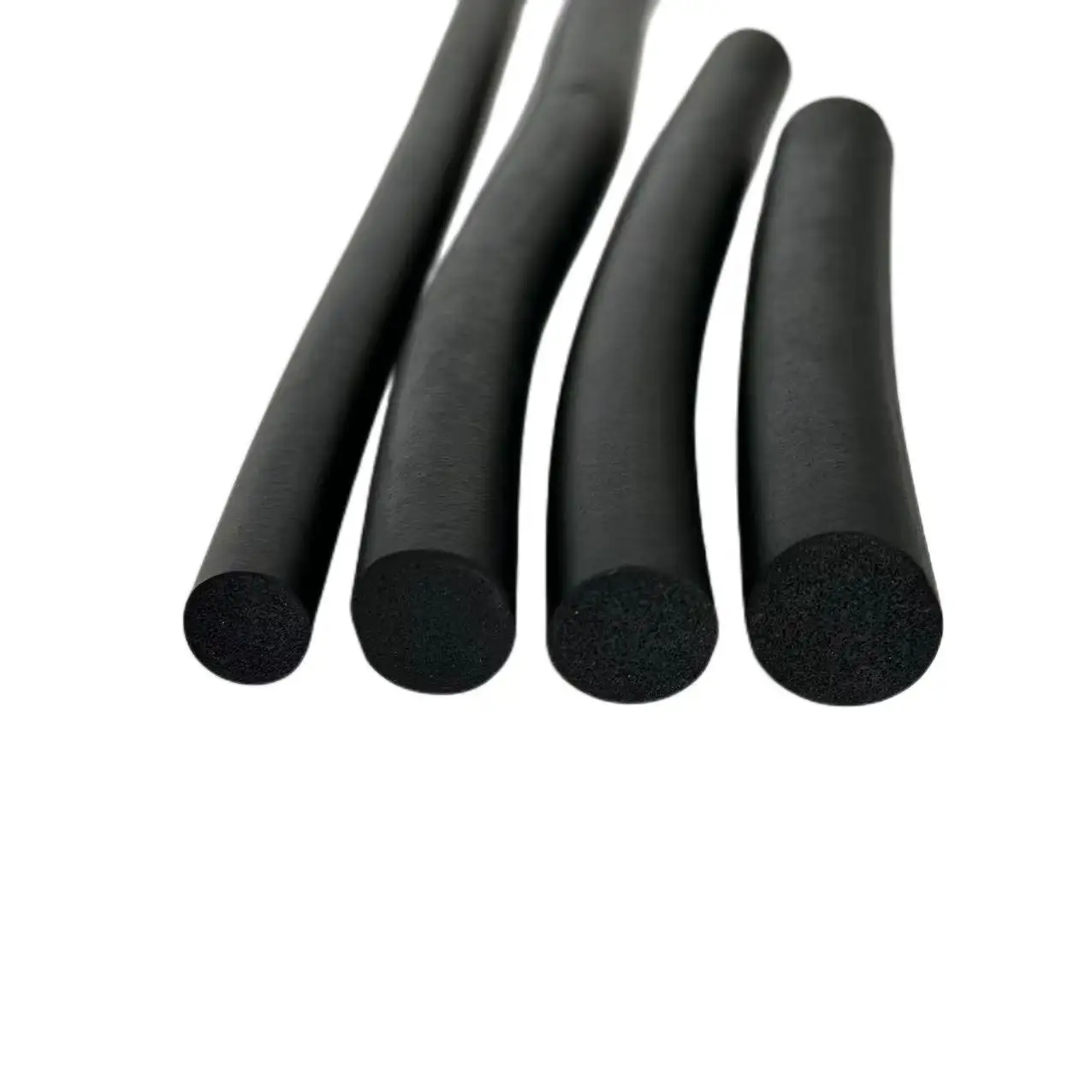 Manufacturer Production EPDM Foam O-ring black sponge Rubber Sealing Strip