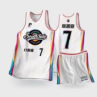 Maillots de basket personnalisés en gros avec nom d'équipe, légers, élastiques, respirants, anti-humidité, en polyester, sublimation